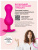 Gvibe Gballs 3 App Petal Rose - тренажёр интимных мышц, 8х3 см (розовій)